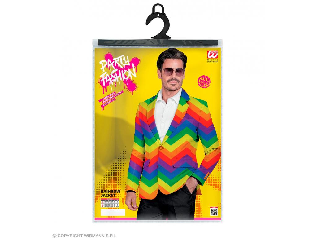 Party zakó szivárvány színű férfi jelmez