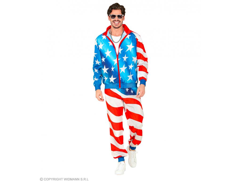 USA mintás tréningruha unisex felnőtt jelmez