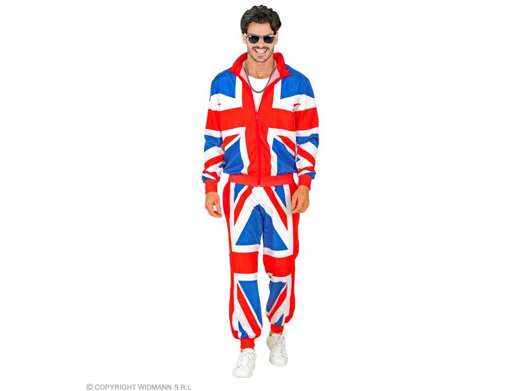 Angol mintás tréningruha unisex felnőtt jelmez