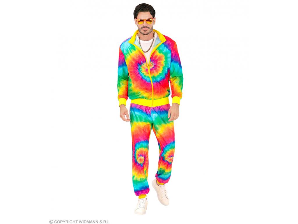 Neon Hippie szivárvány party tréningruha unisex felnőtt jelmez