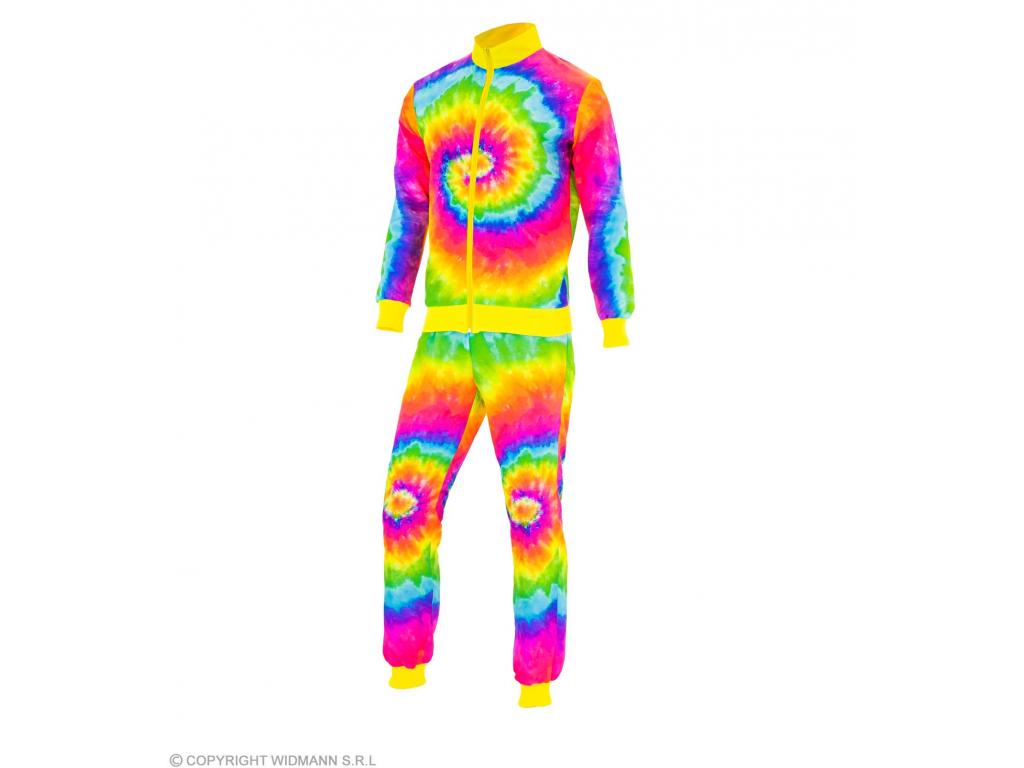 Neon Hippie szivárvány party tréningruha unisex felnőtt jelmez