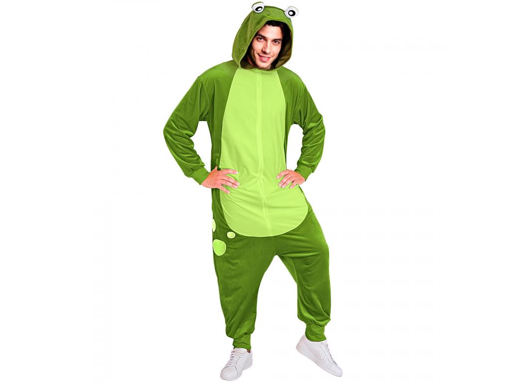 Béka puha plüss egyberészes unisex felnőtt jelmez