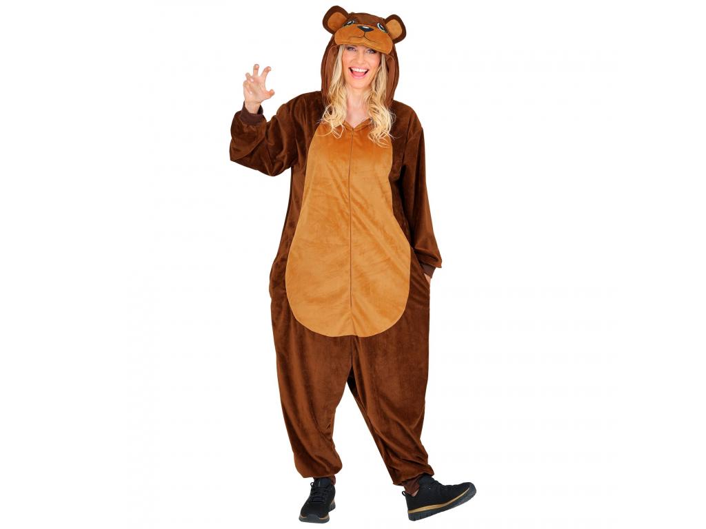 Maci puha plüss egyberészes unisex felnőtt jelmez