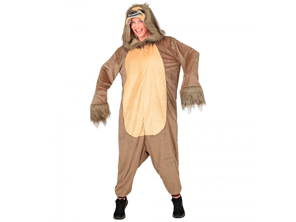 Lajhár puha plüss egyberészes unisex felnőtt jelmez