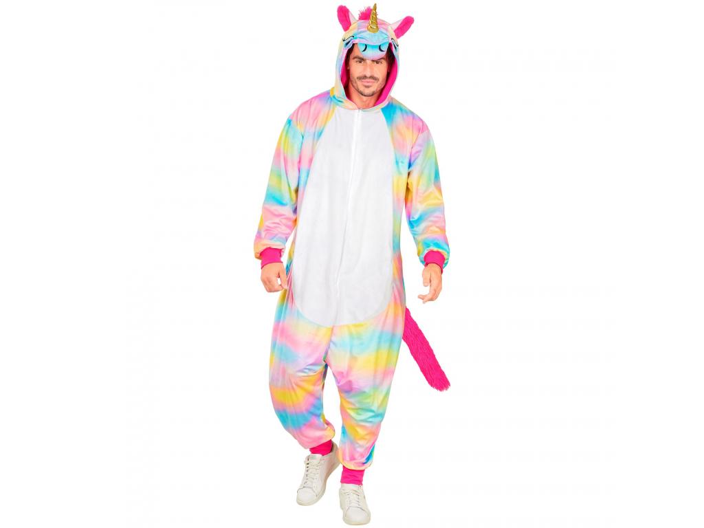 Egyszarvú puha plüss egyberészes unisex felnőtt jelmez
