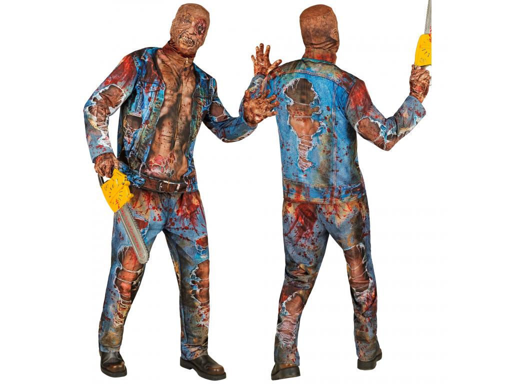 Zombie kék férfi jelmez
