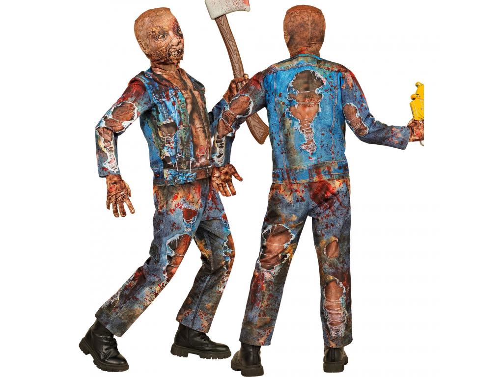 Zombie kék fiú jelmez