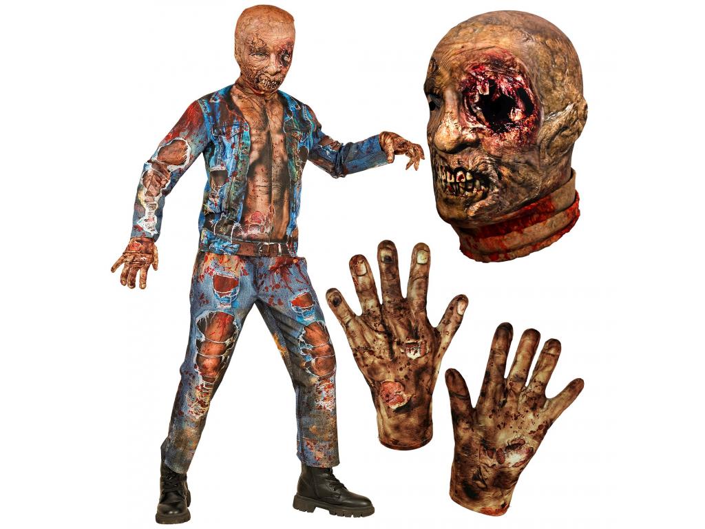 Zombie kék fiú jelmez