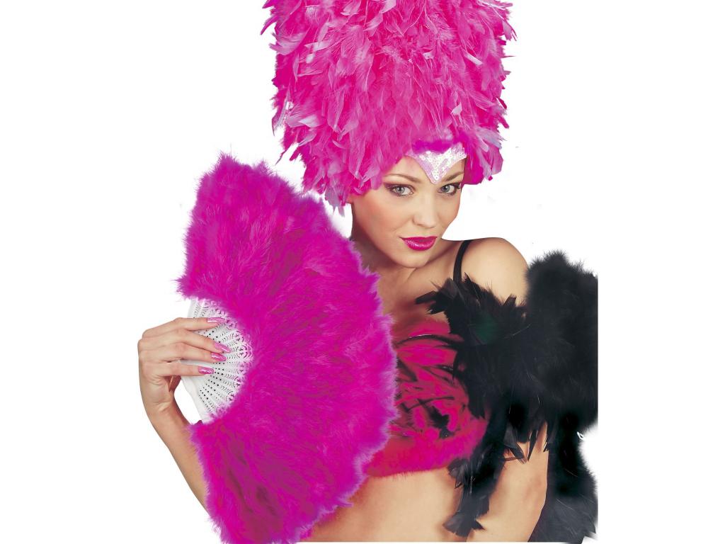 Tollas legyező - sötét rózsaszín