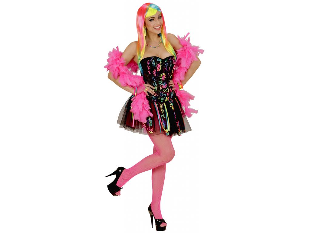 Fantasy Girl - neon szivárványszínű ruha női jelmez
