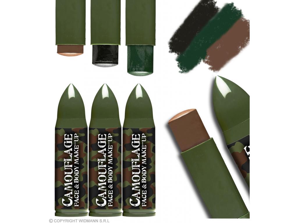 Katonai arcfesték szett - 3 darabos