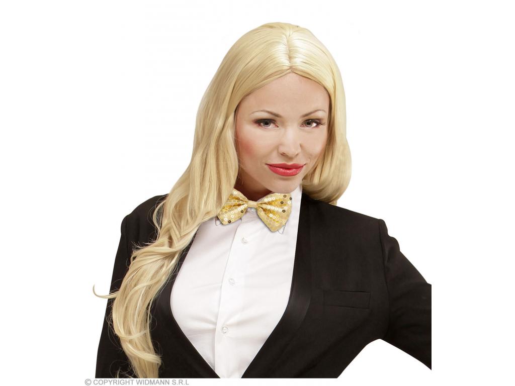 Flitteres csokornyakkendő, arany