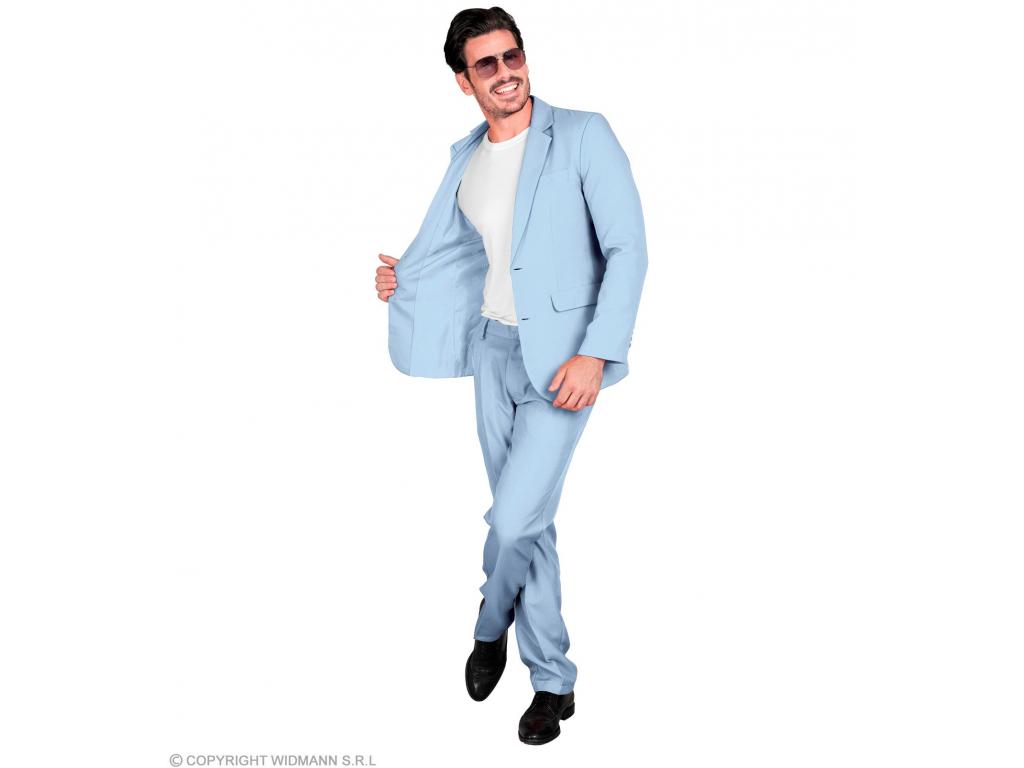 Halványkék színű öltöny férfi jelmez