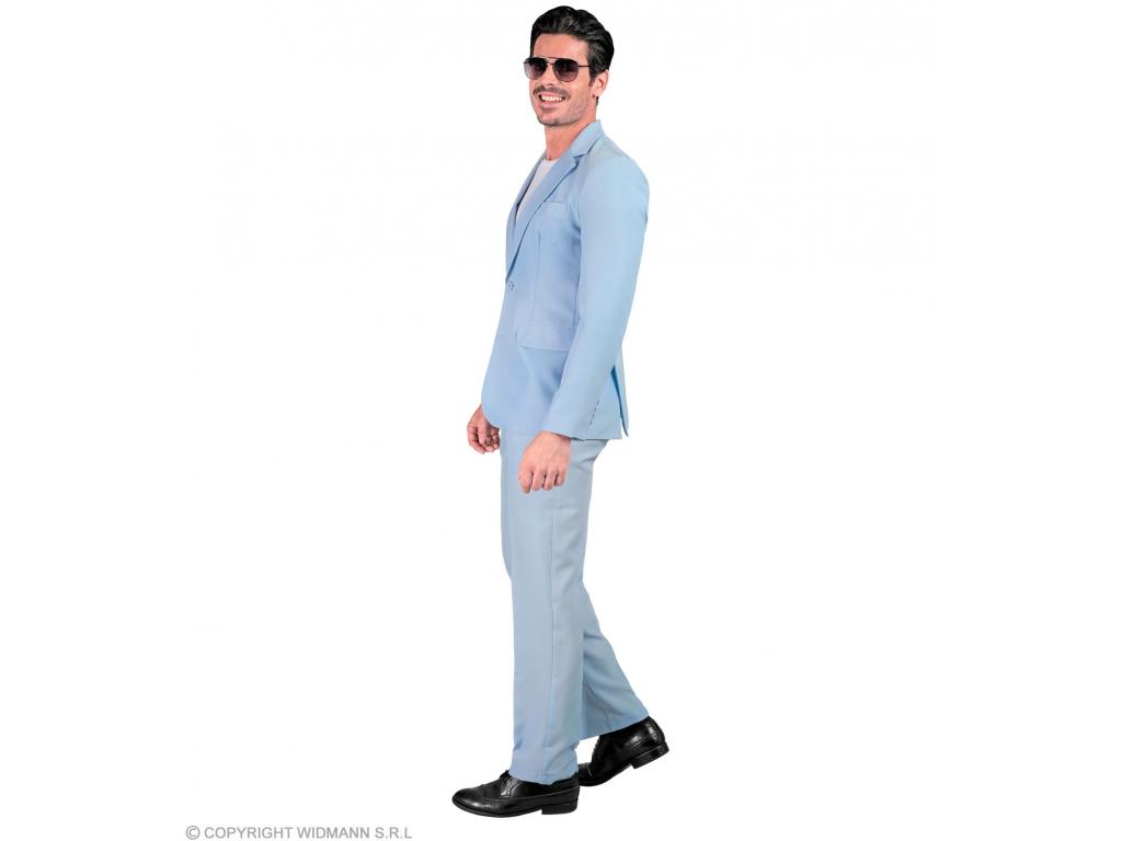 Halványkék színű öltöny férfi jelmez