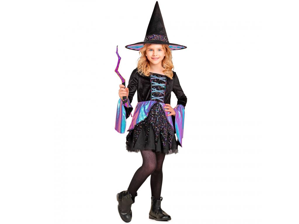 Boszorka ruha kalappal lány jelmez