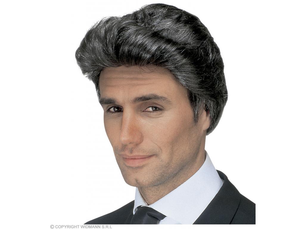 Luciano - férfi paróka, fekete-őszes Luciano - férfi paróka, fekete-őszes