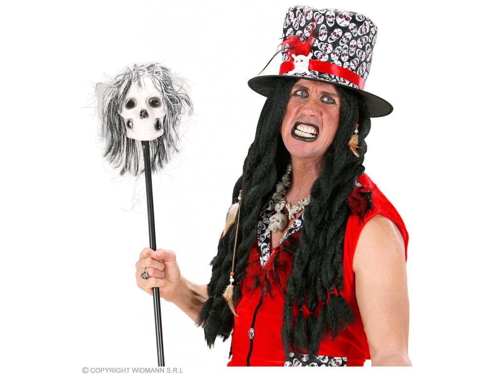Voodoo paróka, hosszú, fekete
