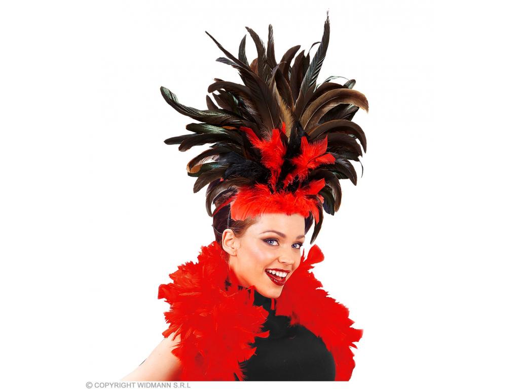 Copacabana tollas fejpánt - fekete/piros