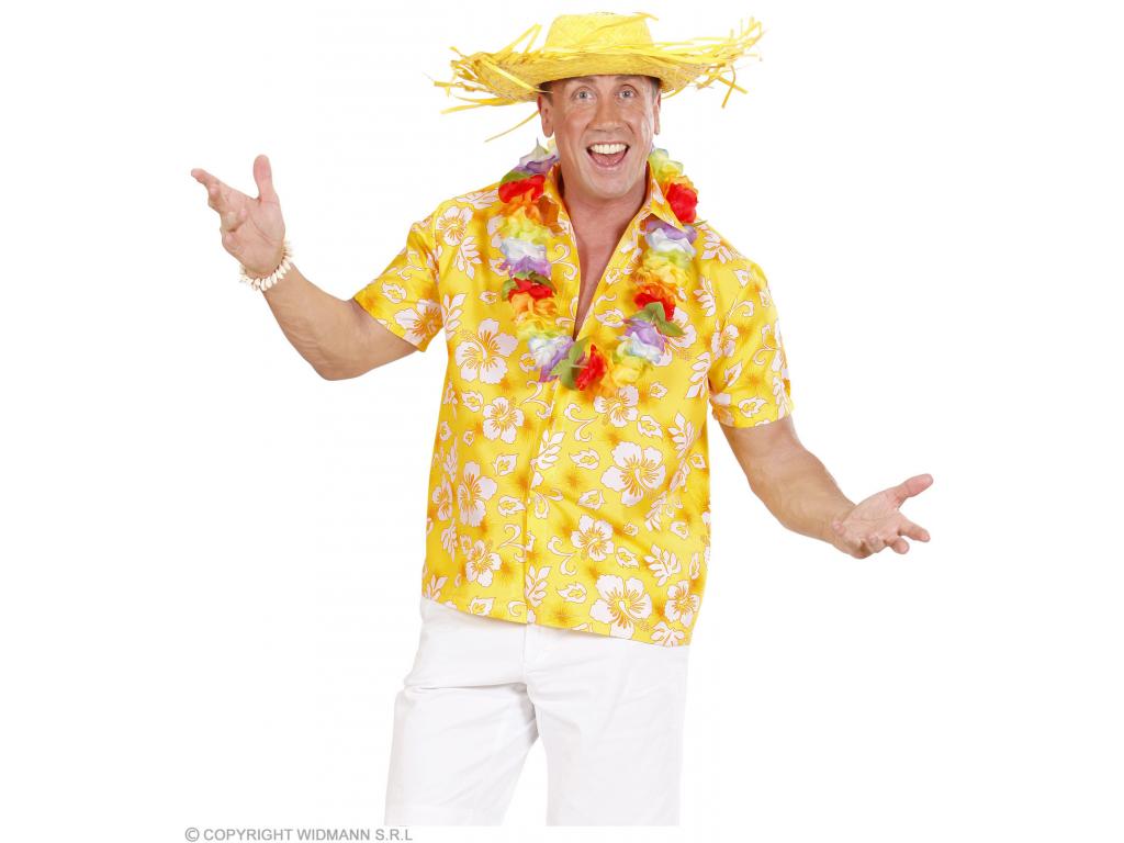 Sárga Hawaii ing férfi jelmez