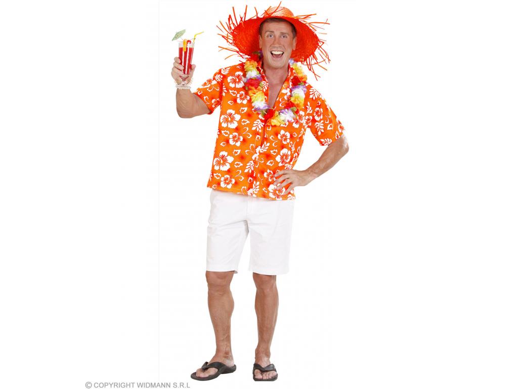 Narancssárga Hawaii ing férfi jelmez