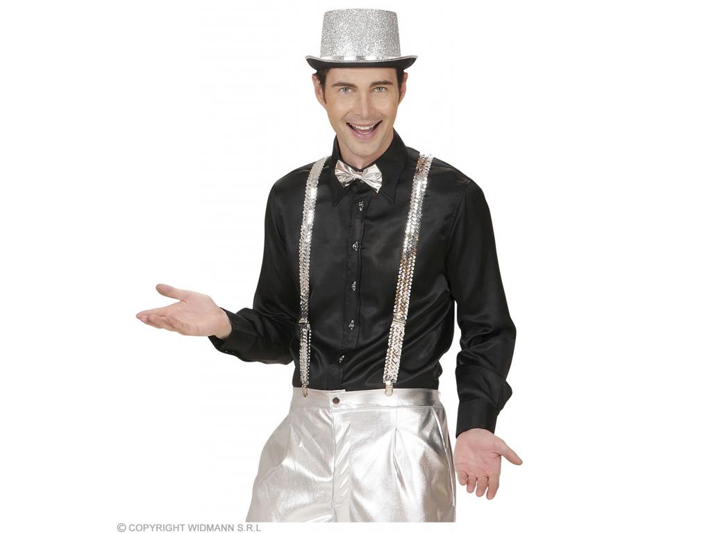 Ezüst flitteres húzentróger