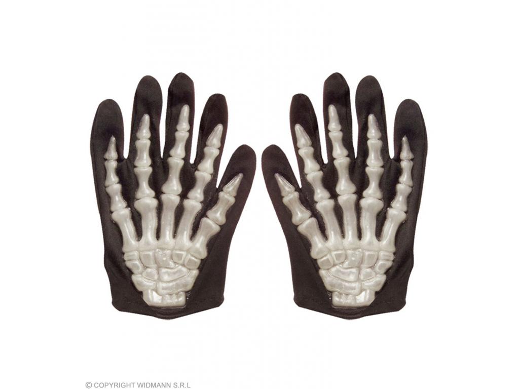 Foszforeszkáló csontváz kesztyű -gyerek  univerzális méret