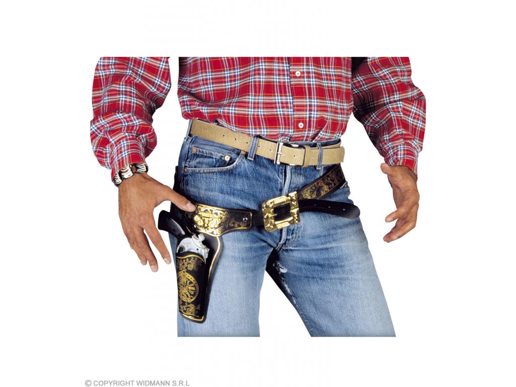 Cowboly pisztoly tartó felnőtteknek deluxe kivitelben