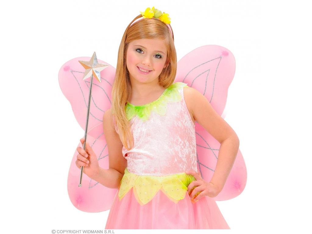 Rózsaszín csillogós tündérszárny