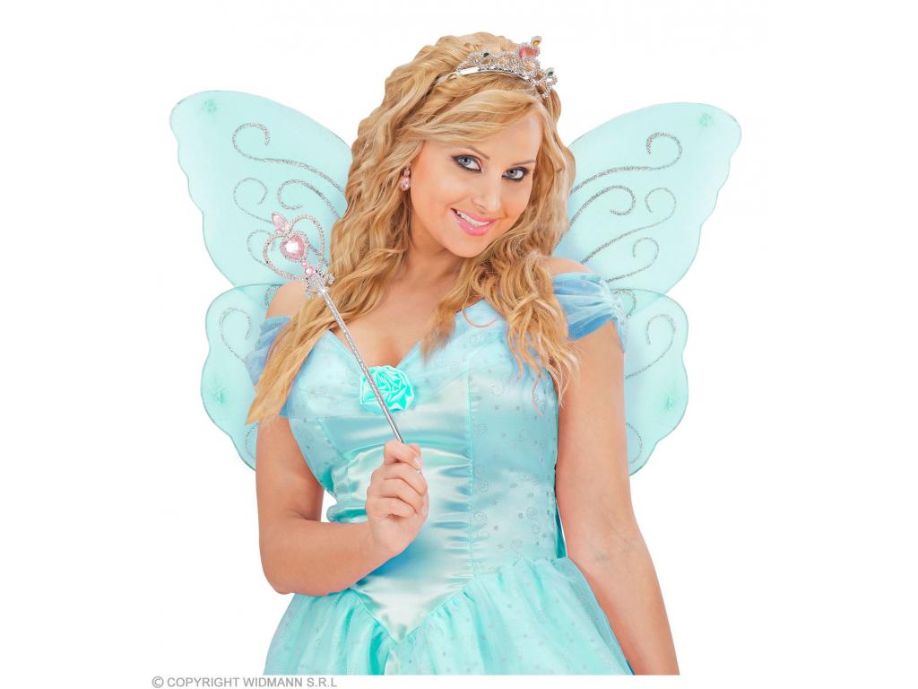 Világoskék csillogós tündérszárny