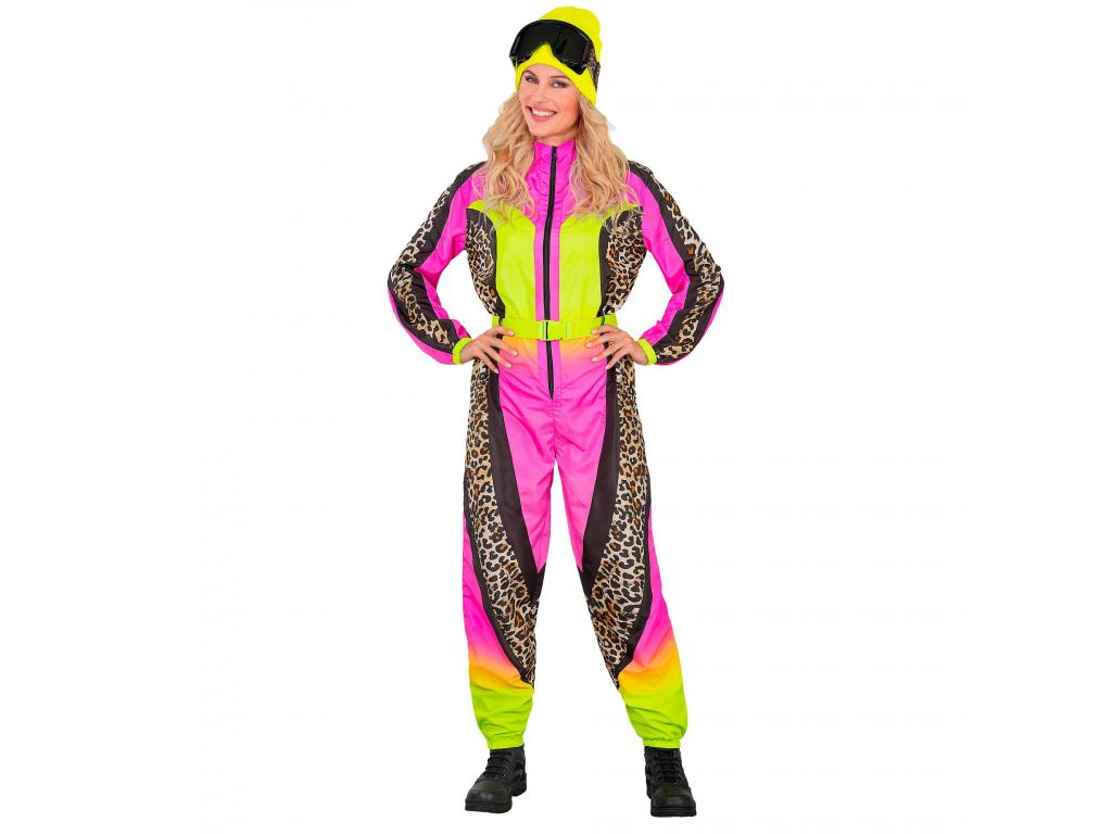 Síruha kezeslábas leopárd mintás neon pink sárga színben női jel