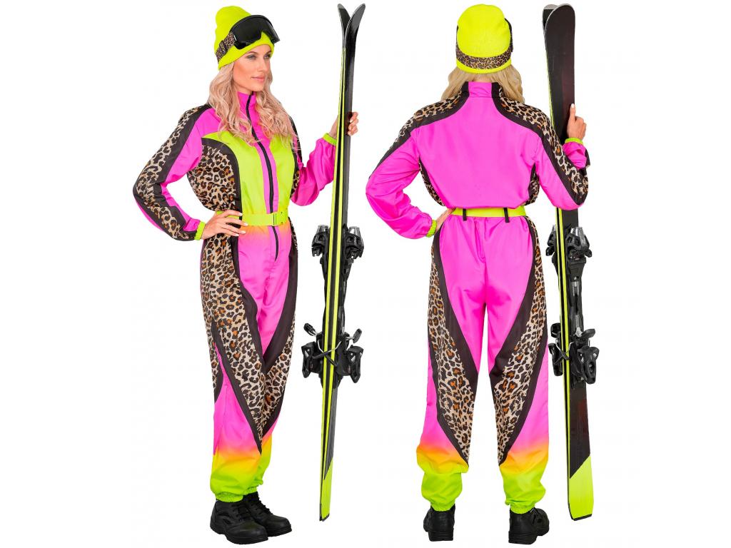 Síruha kezeslábas leopárd mintás neon pink sárga színben női jel