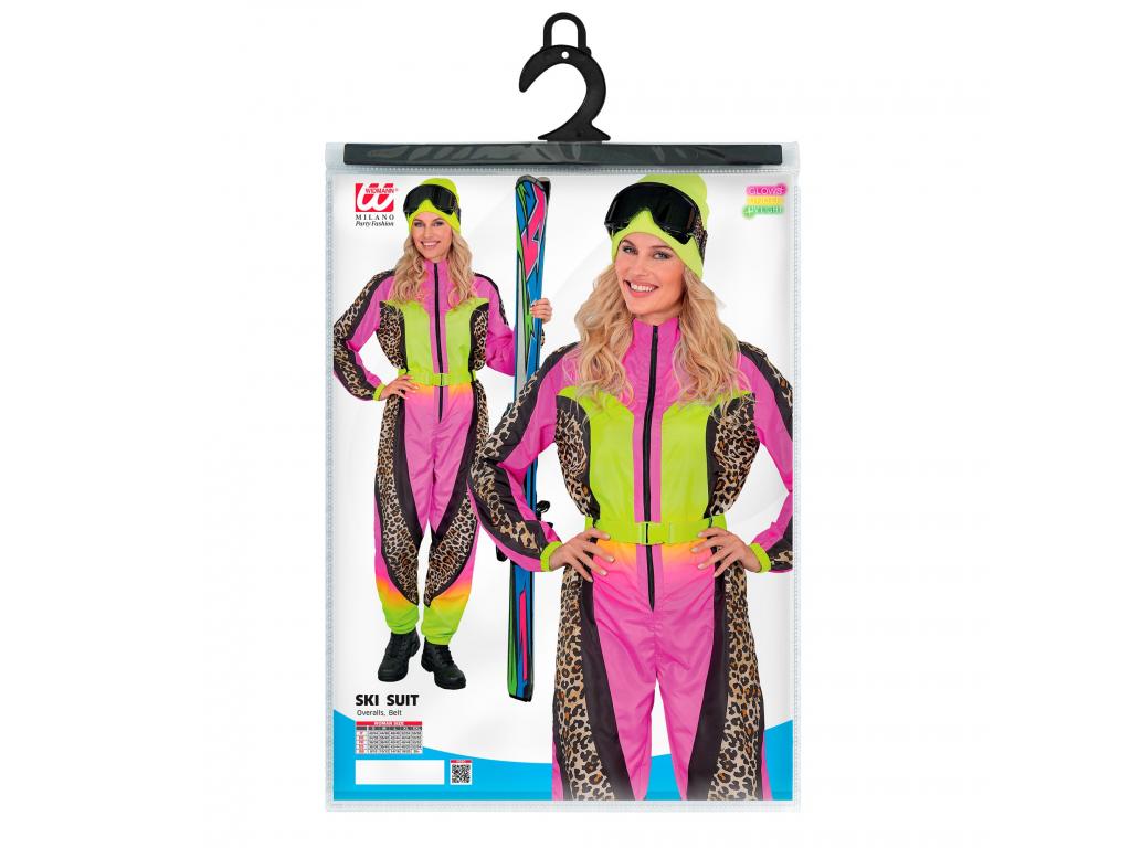 Síruha kezeslábas leopárd mintás neon pink sárga színben női jel