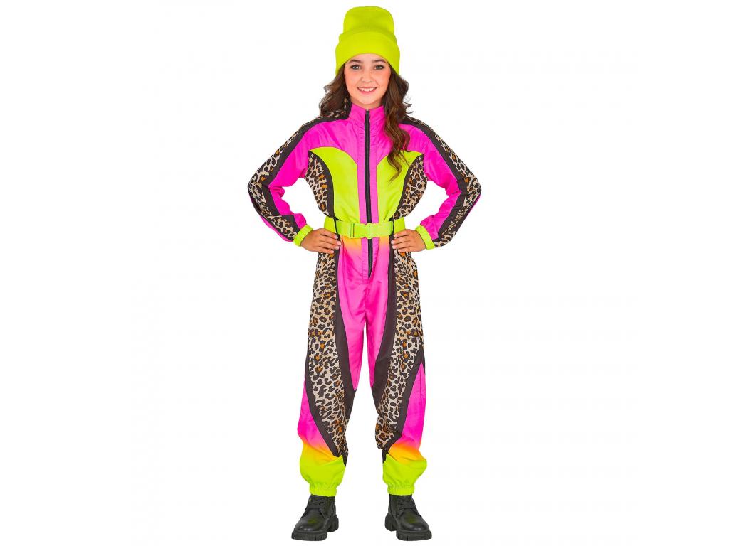 Síruha kezeslábas leopárd mintás neon pink sárga színben lány je