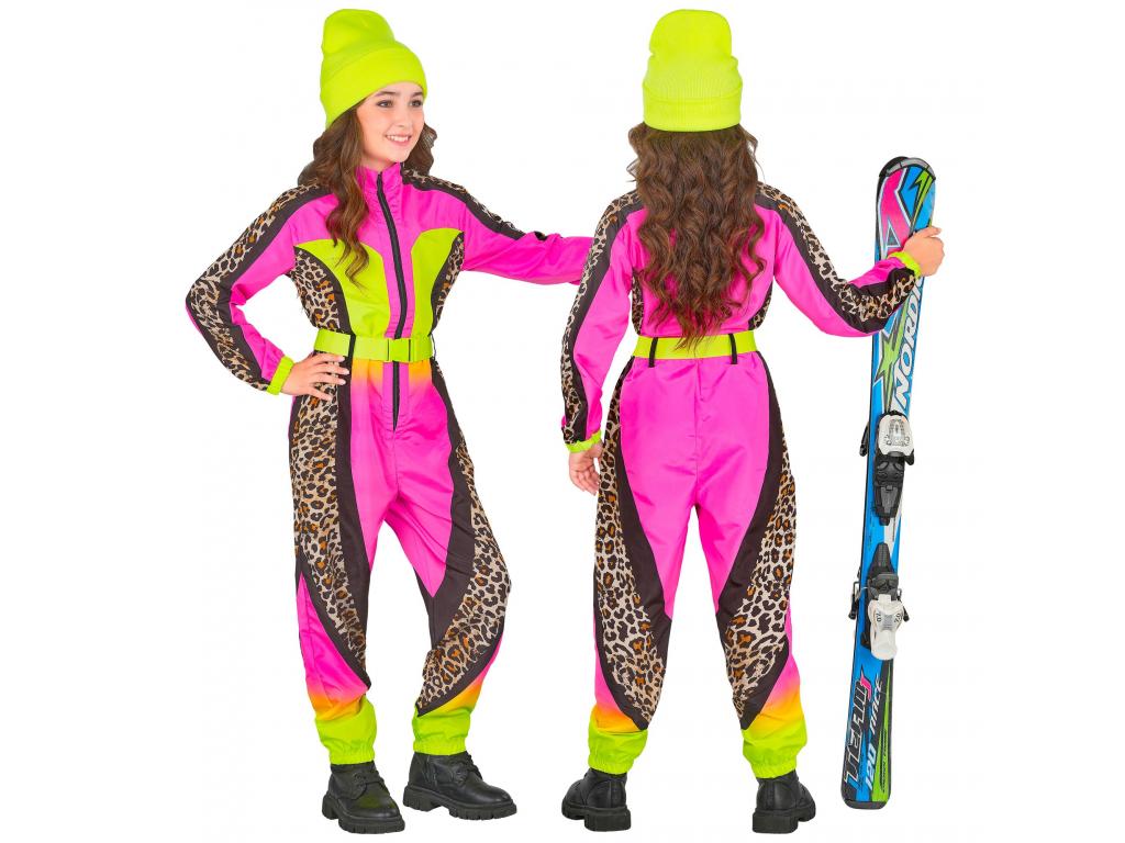 Síruha kezeslábas leopárd mintás neon pink sárga színben lány je