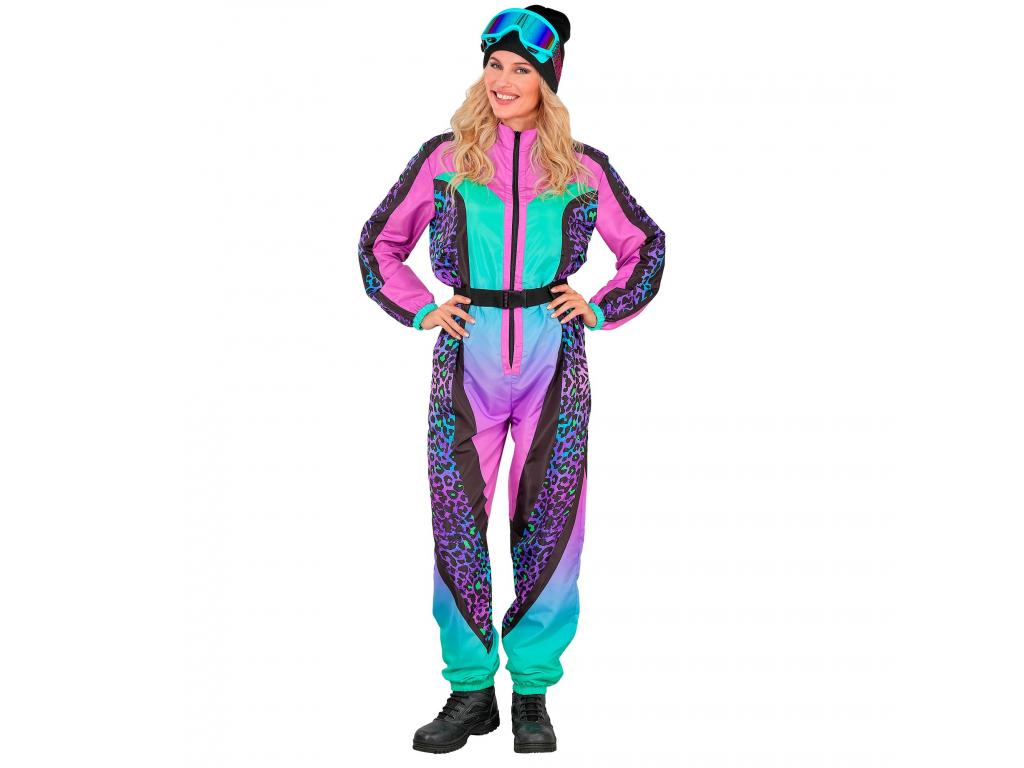 Síruha kezeslábas leopárd mintás színes női jelmez