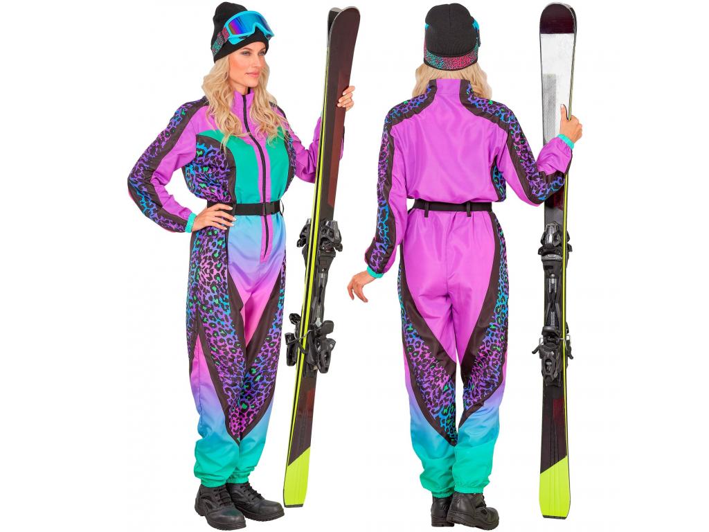 Síruha kezeslábas leopárd mintás színes női jelmez