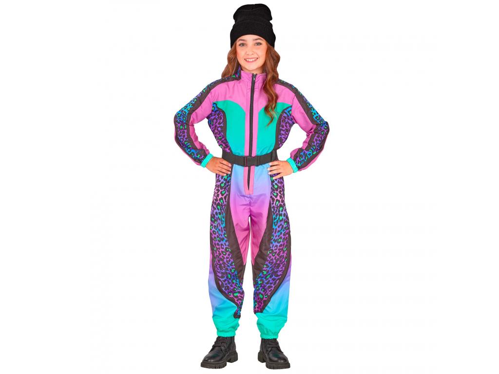 Síruha kezeslábas leopárd mintás színes lány jelmez