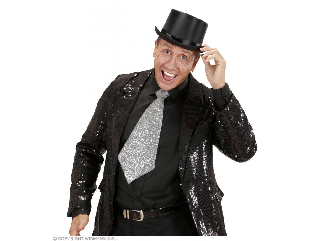 Nyakkendő ezüst színű gumis nyakkal