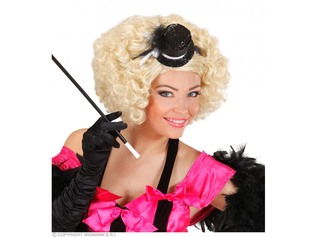 Minicilinder fekete színű kis ékkővel és tollakkal