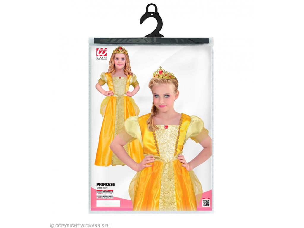 Hercegnő sárga színű lány jelmez