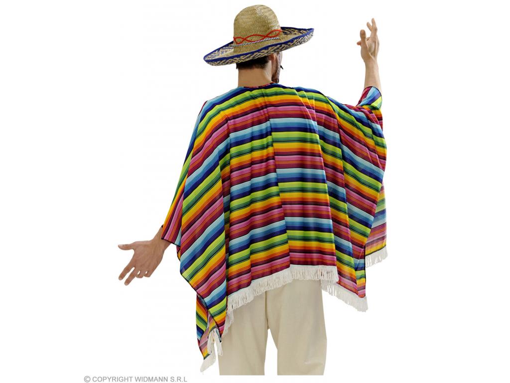 Poncsó és sombrero kalap férfi jelmez