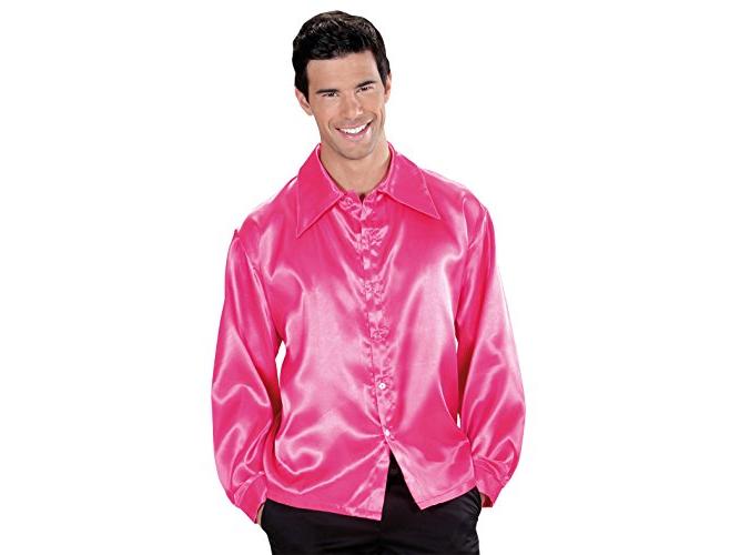 Disco ing 70 es évek pink szatén férfi jelmez