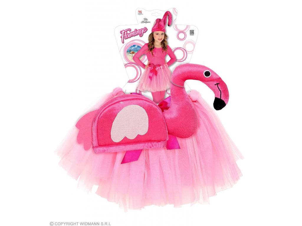 Flamingó lány jelmez 110 cm-es méretben