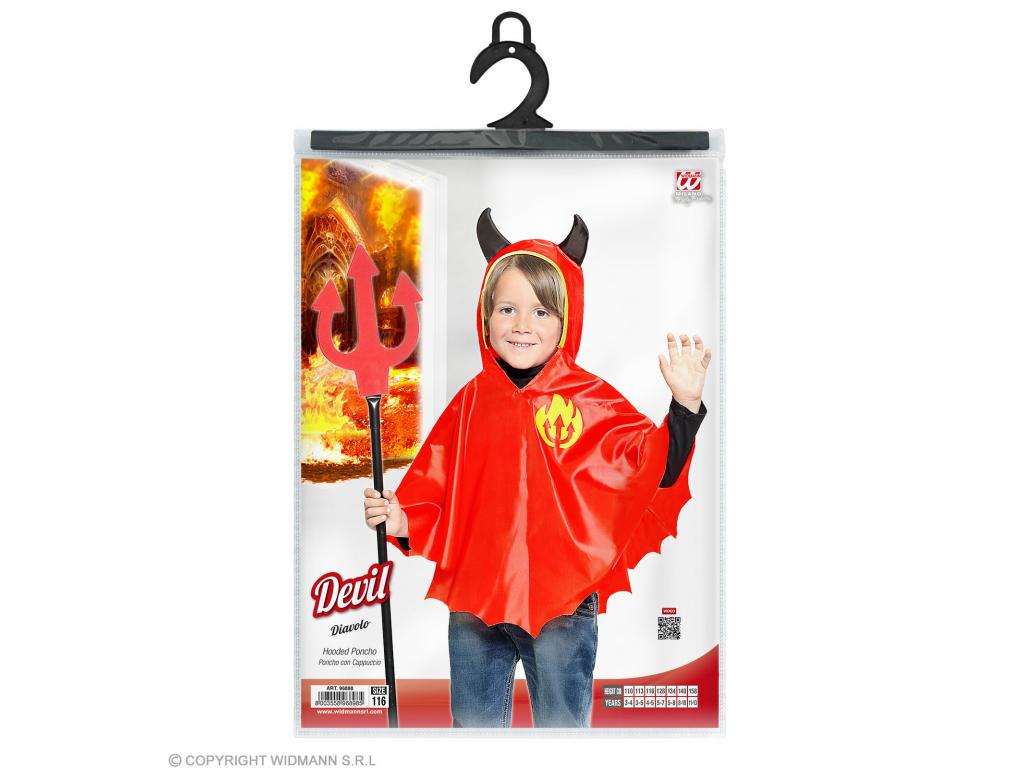 Ördög köpenye unisex gyermek jelmez