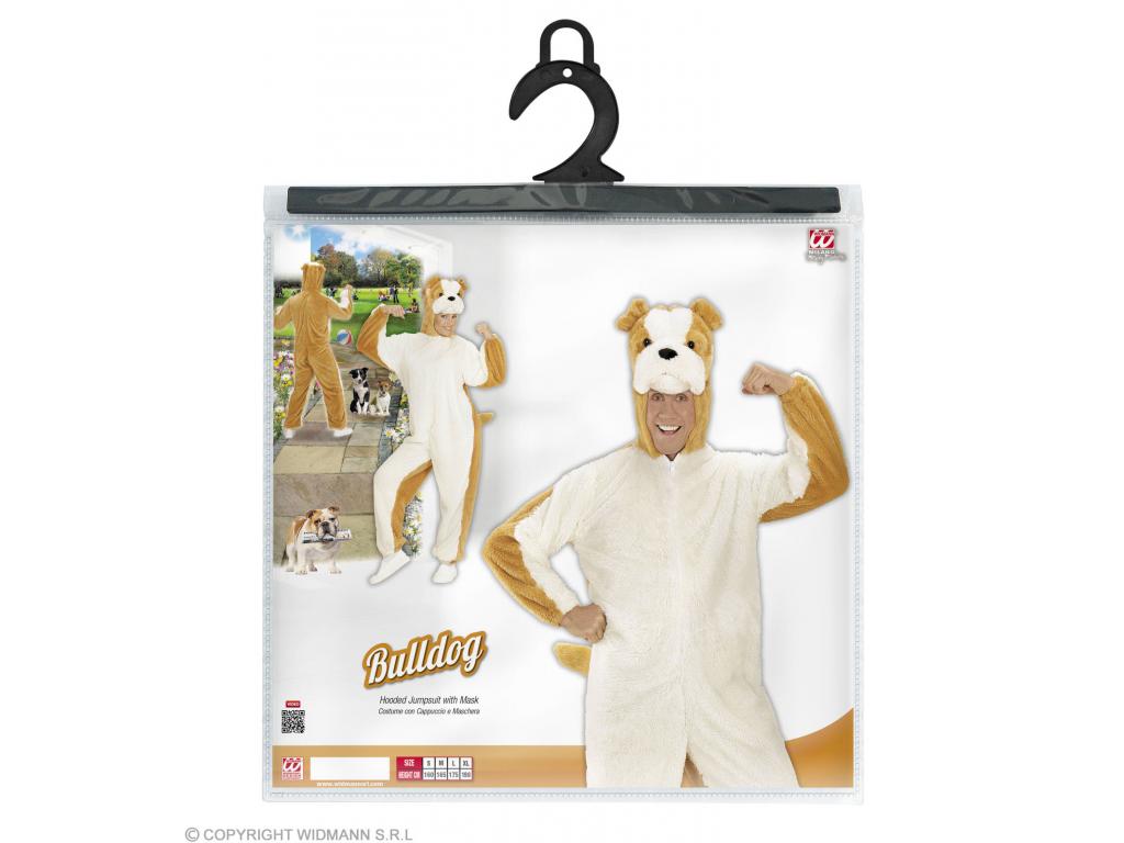 Plüss bulldog unisex felnőtt jelmez