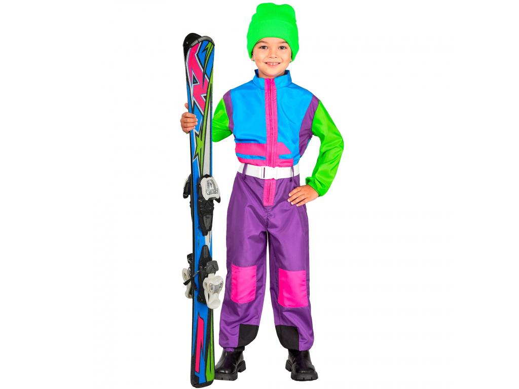 Snowboard ruha lila színben a 80 as évekből unisex gyermek jelme