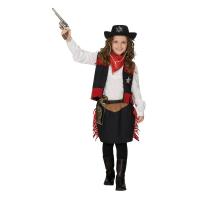 Cowboy szoknya mellénnyel lány jelmez