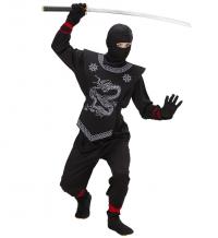 Fekete Ninja fiú jelmez