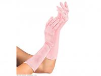 Szatén kesztyű, rózsaszín