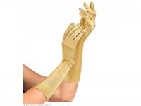 Szatén kesztyű, arany